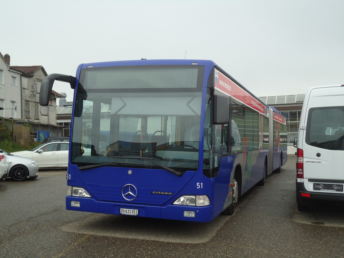 (138'806) - VZO Grningen - Nr. 51/ZH 631'051 - Mercedes am 16. Mai 2012 in Wil, Larag