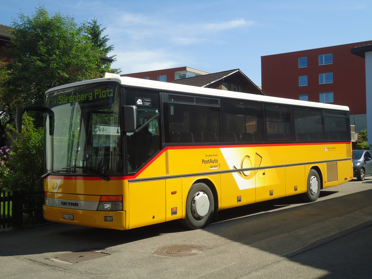 (139'288) - Schnider, Schpfheim - LU 15'607 - Setra am 2. Juni 2012 in Schpfheim, Garage