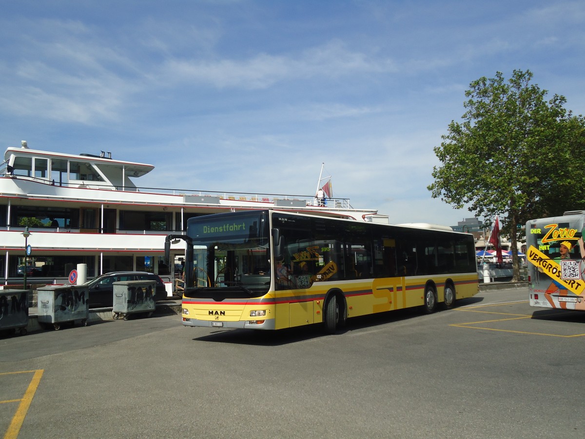 (140'000) - STI Thun - Nr. 132/BE 801'132 - MAN am 24. Juni 2012 bei der Schifflndte Thun