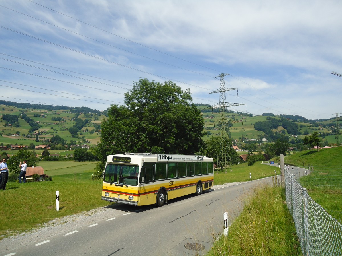 (140'032) - STI Thun - Nr. 52/BE 396'552 - Saurer/R&J am 24. Juni 2012 bei Forst