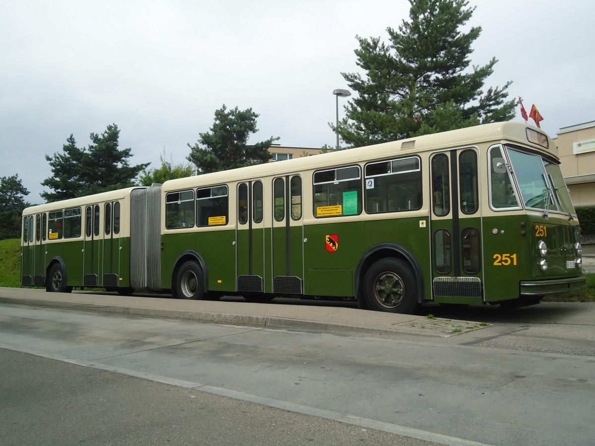 (140'153) - SVB Bern (TVB) - Nr. 251/BE 113'251 - FBW/SWS-R&J am 24. Juni 2012 in Ostermundigen, Rti