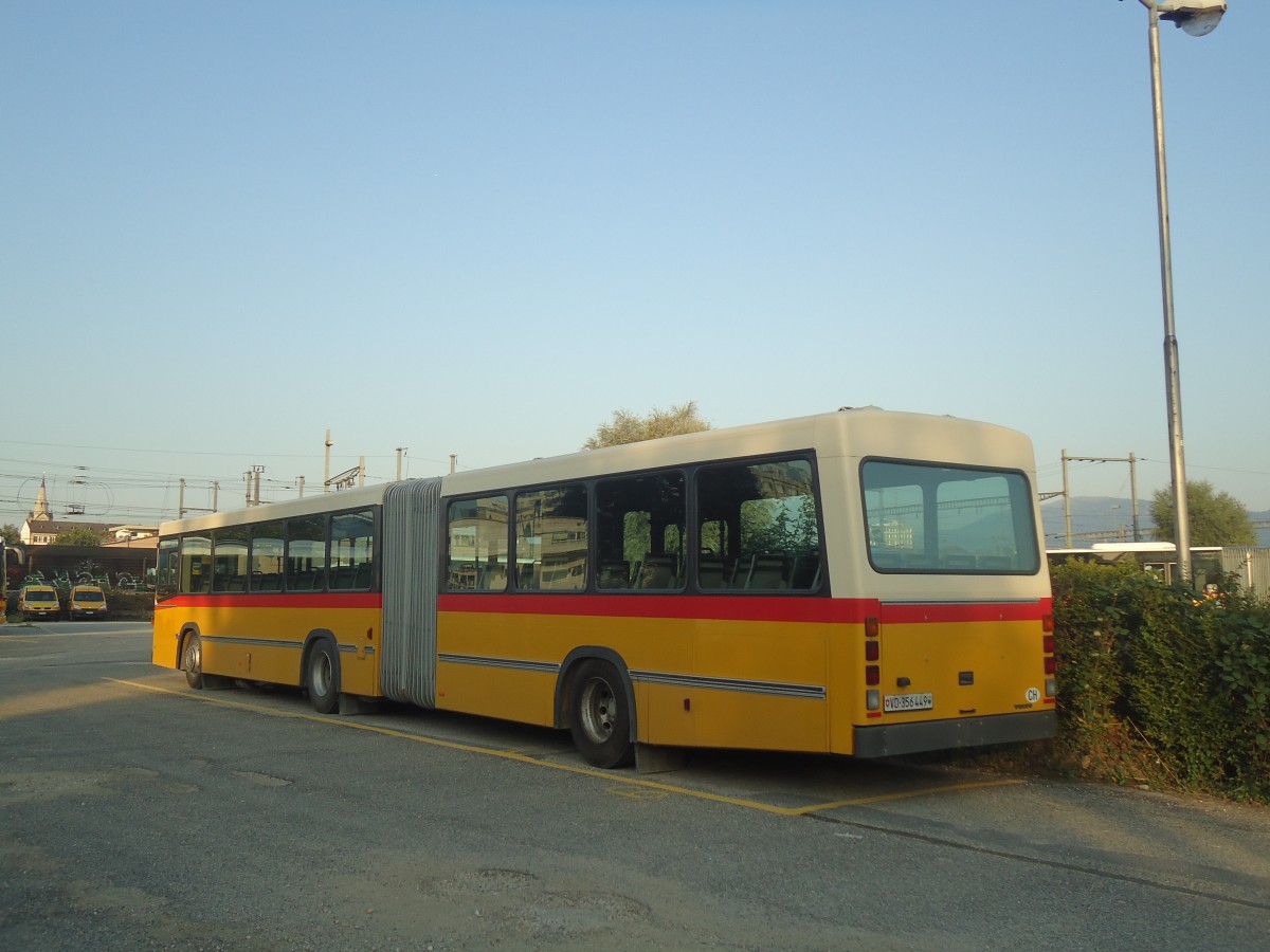 (140'925) - CarPostal Ouest - VD 356'449 - Volvo/R&J (ex AutoPostale Ticino; ex CarPostal Ouest Nr. 33; ex Steiner, Ortschwaben Nr. 11) am 27. Juli 2012 in Yverdon, Garage