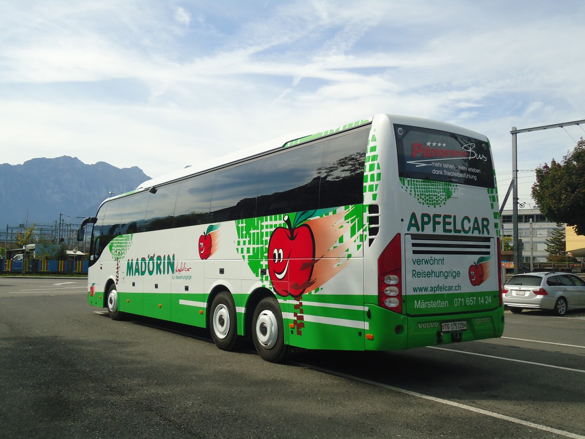 (141'797) - Madrin, Mrstetten - TG 175'120 - Volvo am 18. September 2012 in Thun, Seestrasse