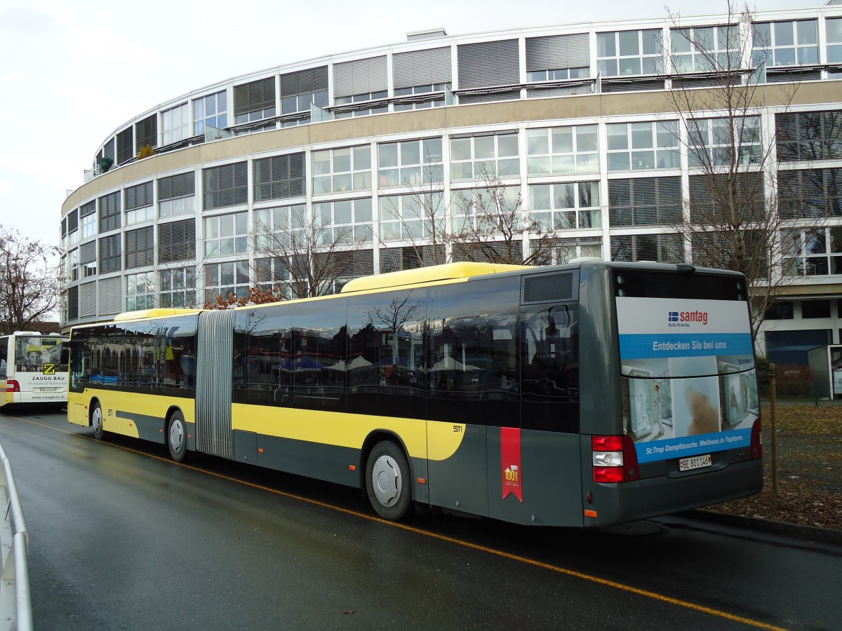 (143'507) - STI Thun - Nr. 146/BE 801'146 - MAN am 21. Mrz 2013 bei der Schifflndte Thun