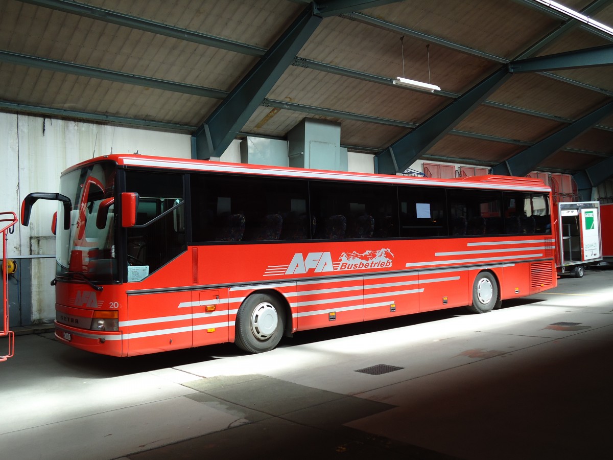 (144'531) - AFA Adelboden - Nr. 20/BE 26'706 - Setra (ex Nr. 6) am 25. Mai 2013 im Autobahnhof Adelboden