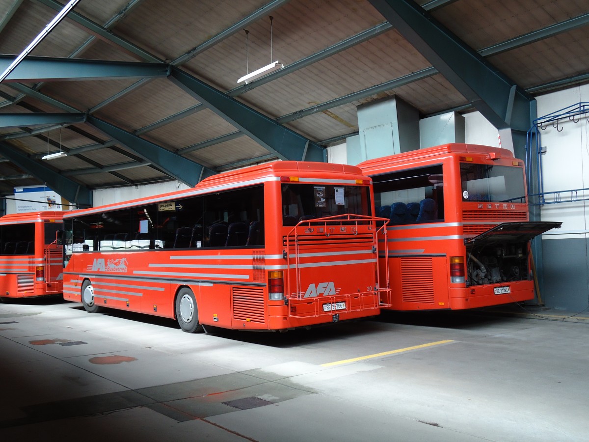 (144'537) - AFA Adelboden - Nr. 20/BE 26'706 - Setra (ex Nr. 6) am 25. Mai 2013 im Autobahnhof Adelboden