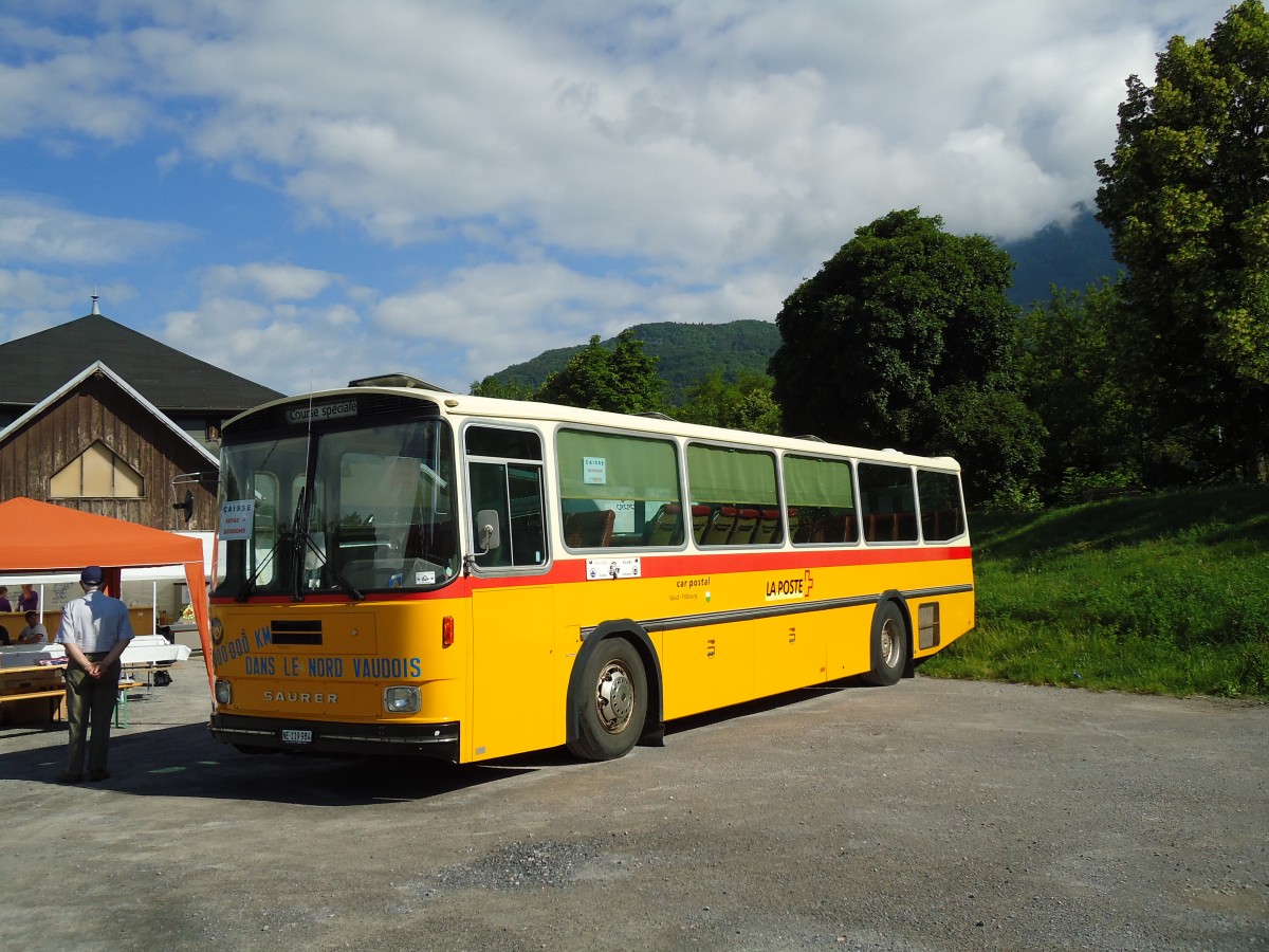 (145'325) - Montandon, Peseux - NE 119'984 - Saurer/Hess (ex P 25'631) am 22. Juni 2013 in Aigle, Saurertreffen