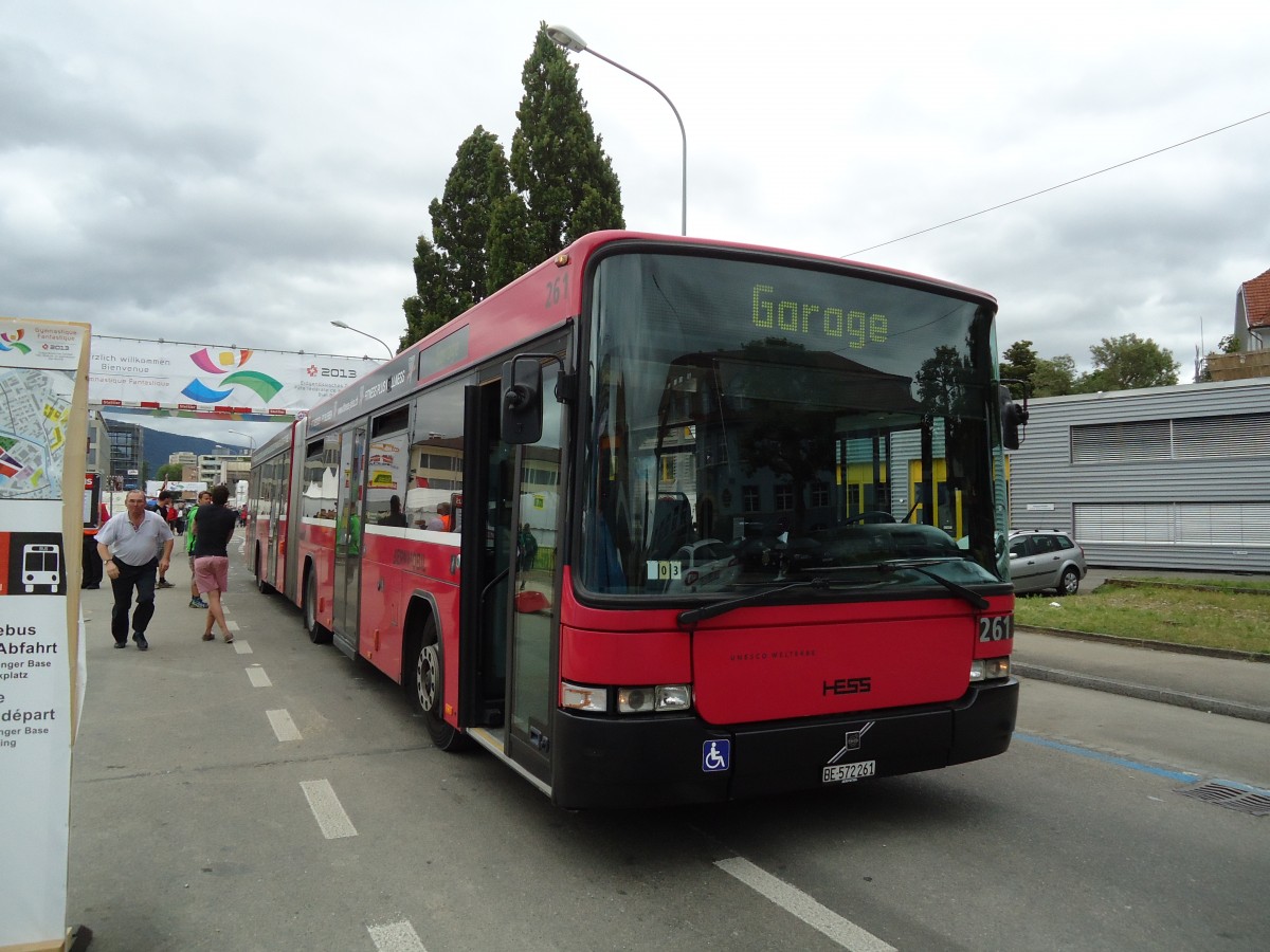 (145'460) - Bernmobil, Bern - Nr. 261/BE 572'261 - Volvo/Hess am 23. Juni 2013 in Nidau, ETF