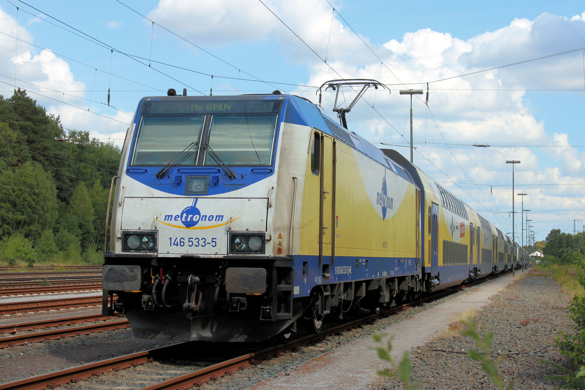 146 533-5 am 04.08.2018 in Rotenburg (Wümme).