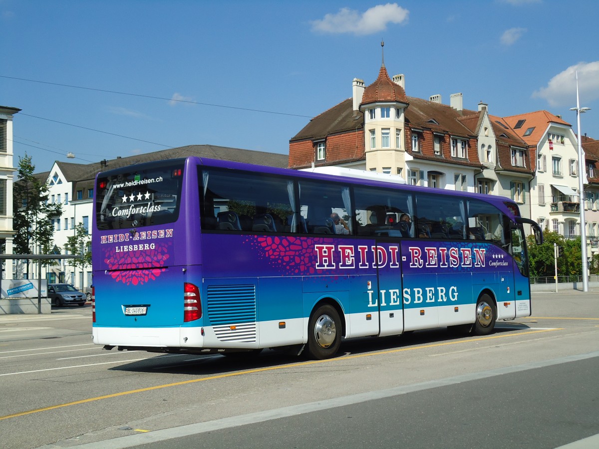 (146'809) - Heidi, Liesberg - BL 140'816 - Mercedes am 31. August 2013 beim Hauptbahnhof Solothurn