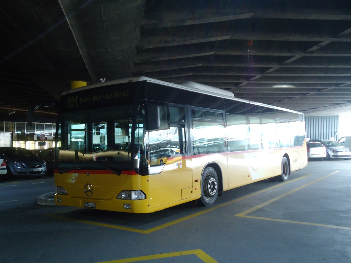 (147'481) - PostAuto Bern - Nr. 532/BE 744'532 - Mercedes (ex BE 610'544; ex BE 614'044) am 6. Oktober 2013 in Bern, Postautostation