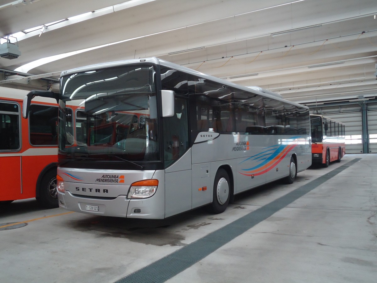 (147'800) - AMSA Chiasso - Nr. 21/TI 126'521 - Setra am 6. November 2013 in Balerna, Rimessa