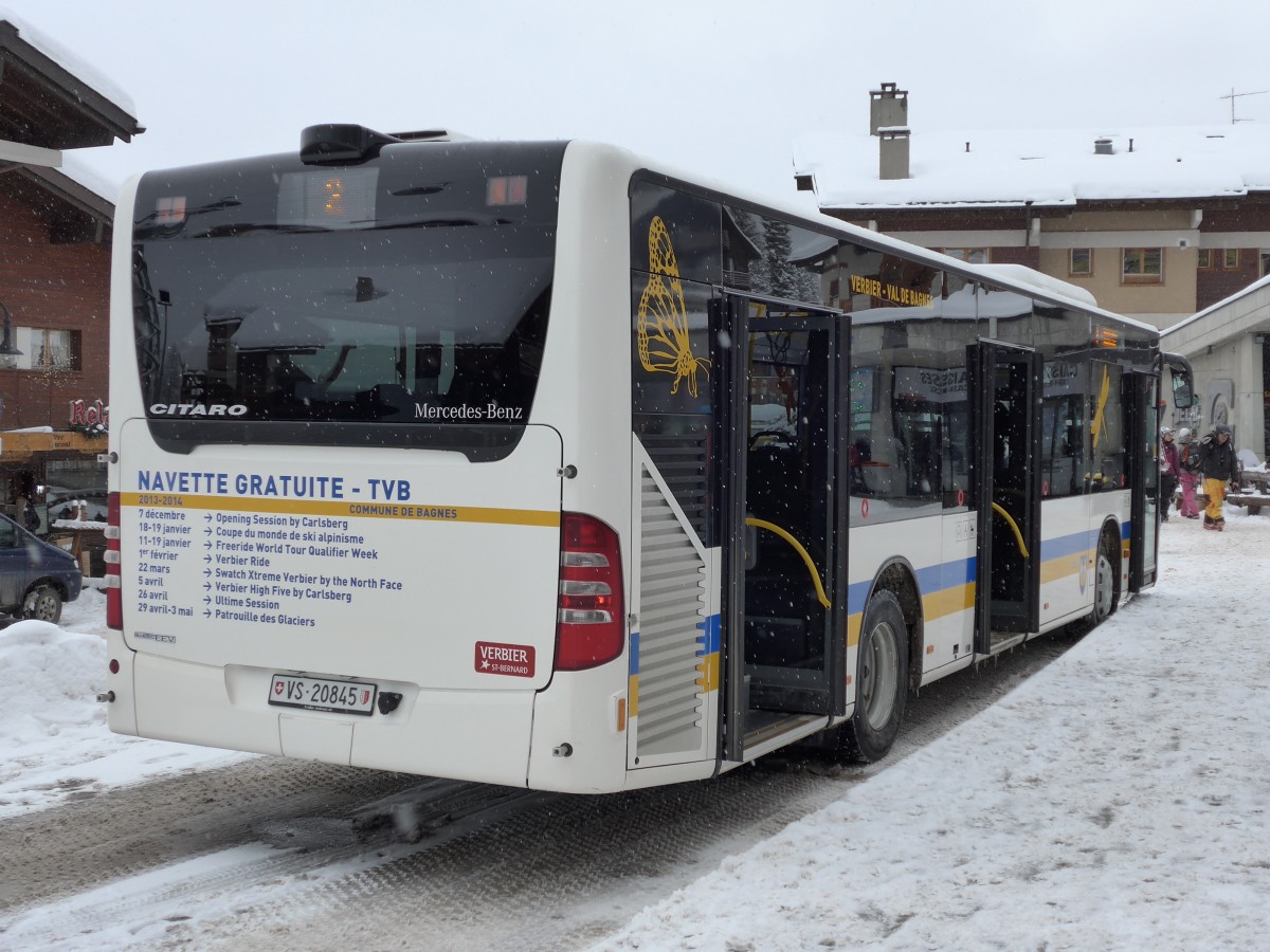 (148'707) - TMR Martigny - Nr. 102/VS 20'845 - Mercedes am 2. Februar 2014 in Verbier, Mdran