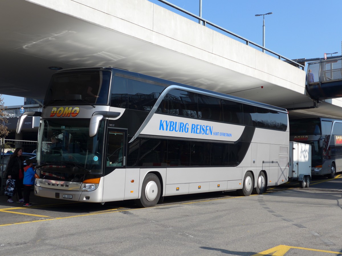 (149'181) - Domo, Glattbrugg - GL 2026 - Setra (ex Kyburg Reisen, Effretikon) am 9. Mrz 2014 in Genve, Aroport