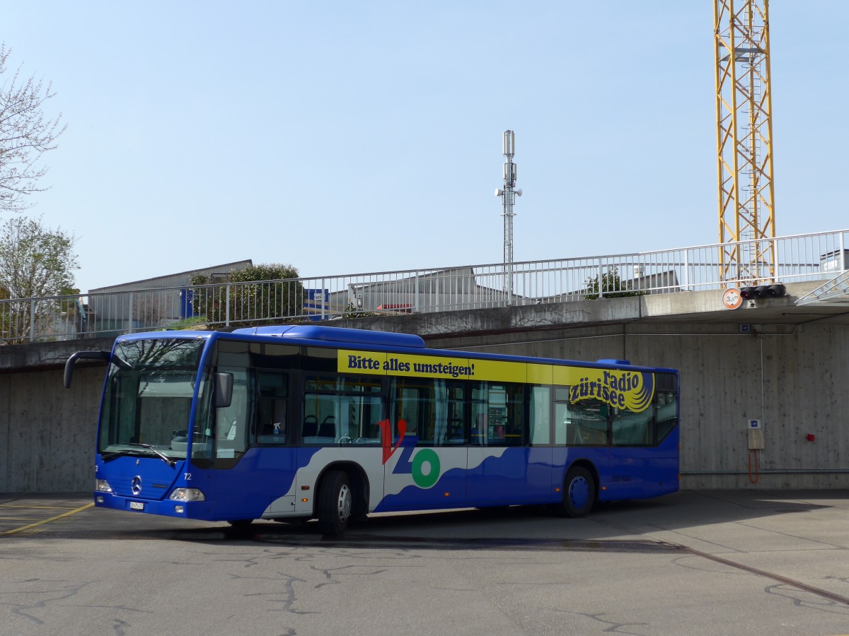 (149'527) - VZO Grningen - Nr. 72/ZH 675'472 - Mercedes am 31. Mrz 2014 in Grningen, Depot