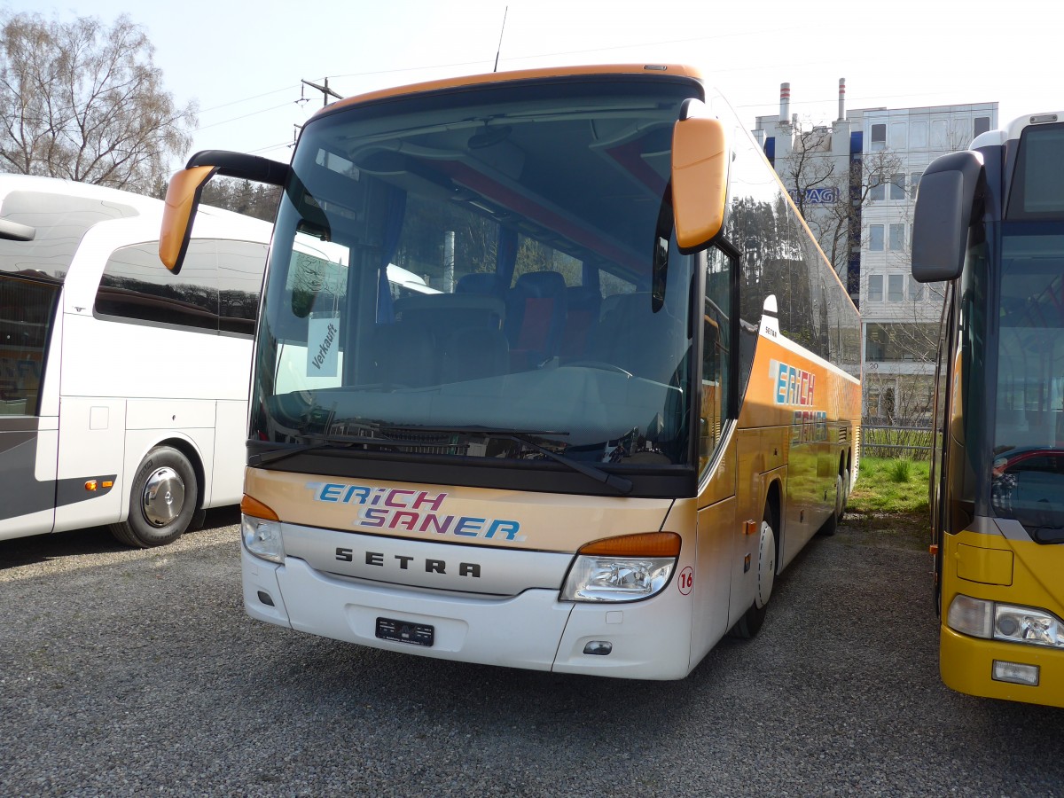 (149'539) - Saner, Laufen - Nr. 16 - Setra am 31. Mrz 2014 in Kloten, EvoBus