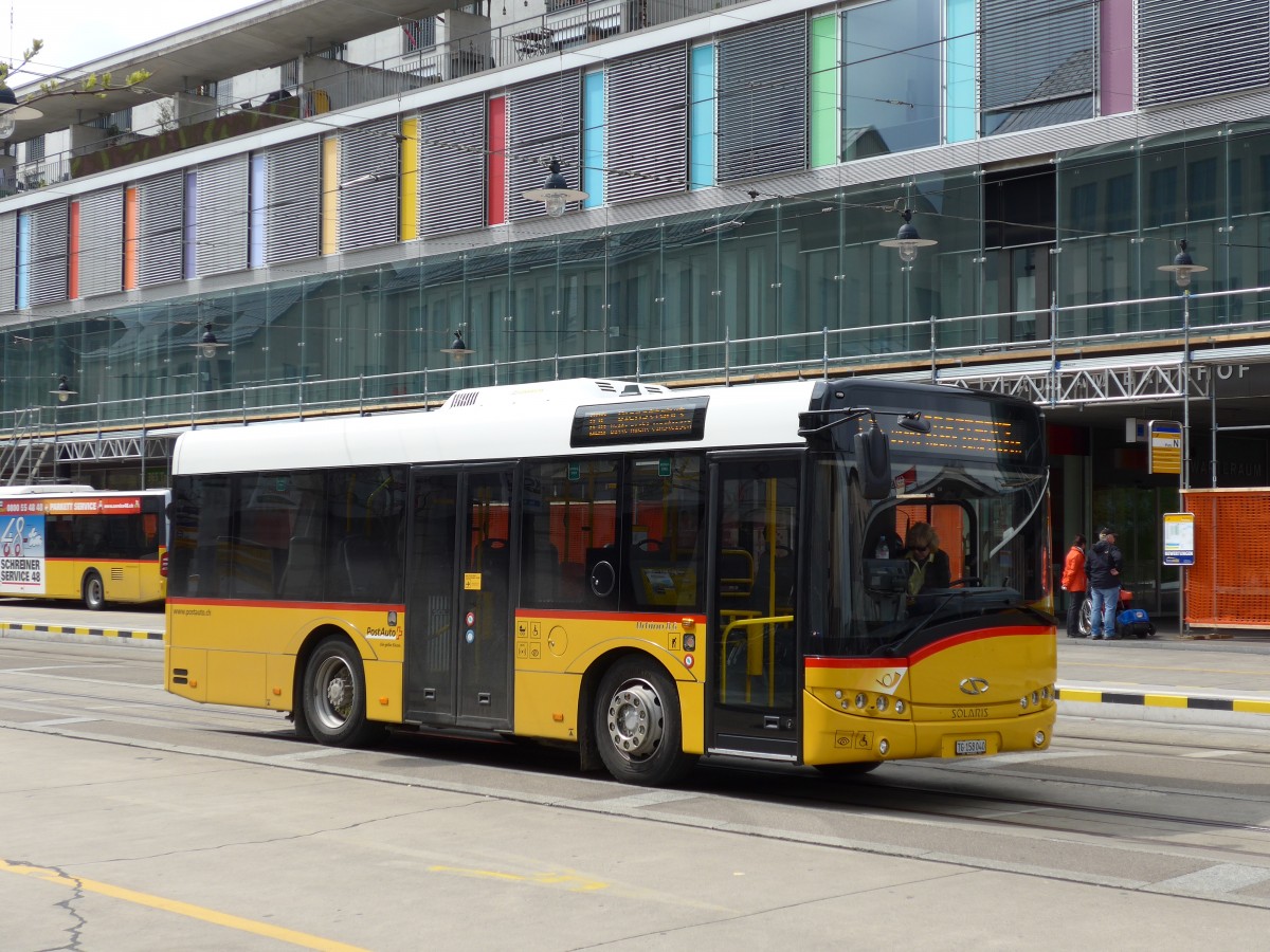 (149'708) - PostAuto Ostschweiz - TG 158'040 - Solaris am 21. April 2014 beim Bahnhof Frauenfeld