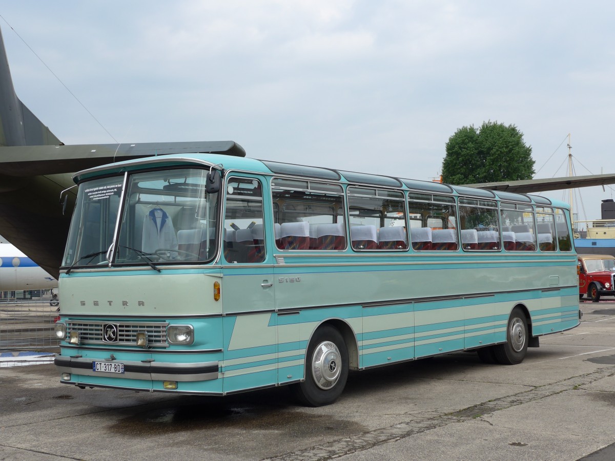 (150'166) - Aus Frankreich: AAF Wissembourg - CT 317 BD - Setra (ex Faure, Valon Pont d'Arc)  am 26. April 2014 in Speyer, Technik-Museum