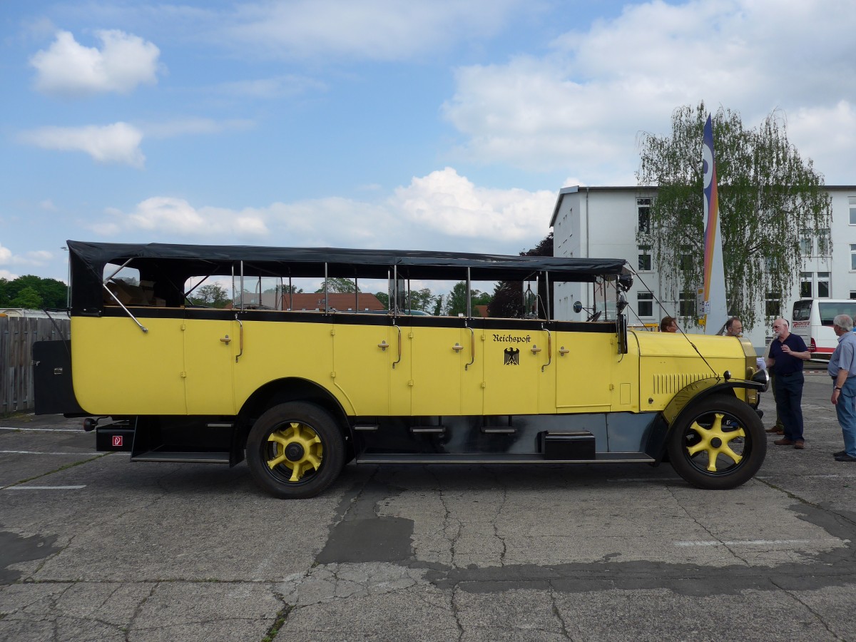 (150'504) - Wolf, Bad D�rkheim - D�W-DB 26H - Benz/Gaggenau (ex Deutsche Reichspost; ex Feuerwehrfahrzeug/DDR) am 26. April 2014 in Speyer, Technik-Museum