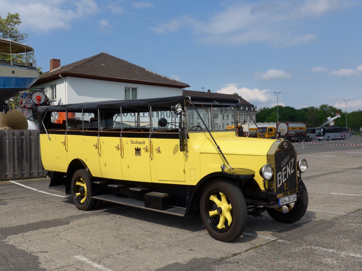 (150'507) - Wolf, Bad Drkheim - DW-DB 26H - Benz/Gaggenau (ex Deutsche Reichspost; ex Feuerwehrfahrzeug/DDR) am 26. April 2014 in Speyer, Technik-Museum
