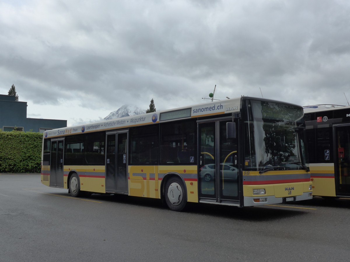 (150'649) - STI Thun - Nr. 98/BE 577'098 - MAN am 12. Mai 2014 bei der Schifflndte Thun