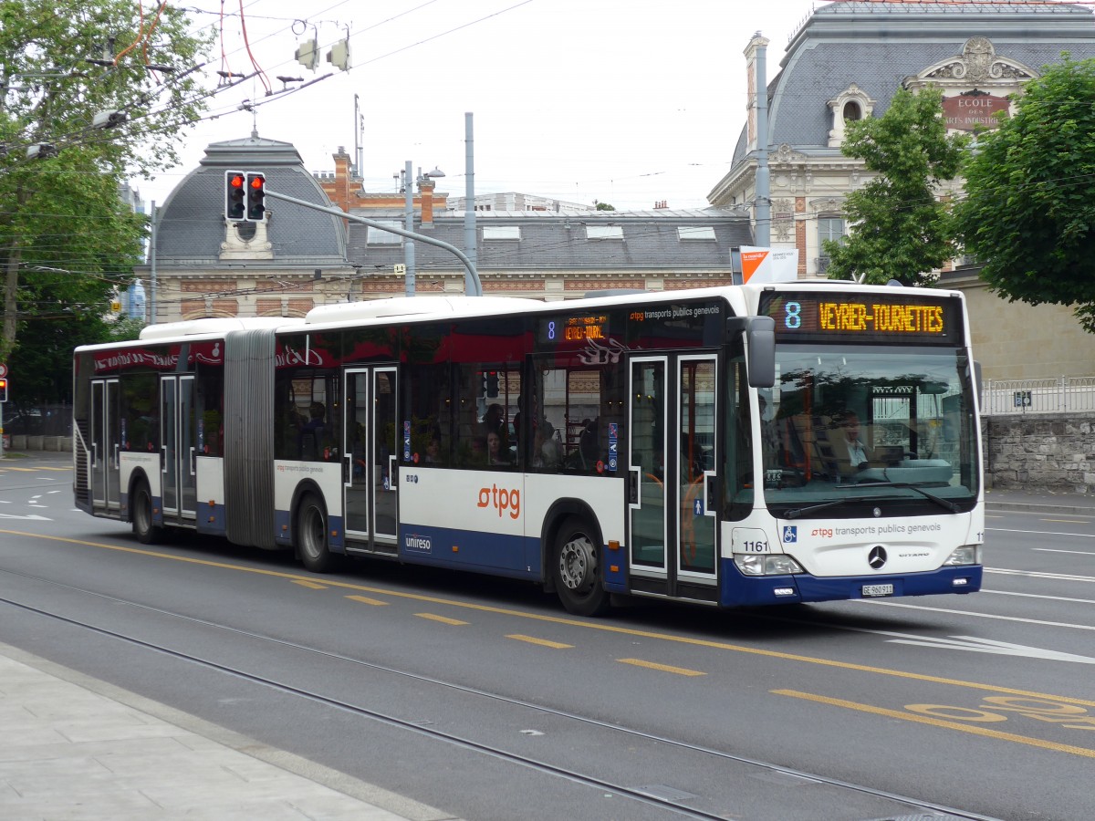 (150'792) - TPG Genve - Nr. 1161/GE 960'911 - Mercedes am 26. Mai 2014 in Genve, Place des Vingt-Deux-Cantons