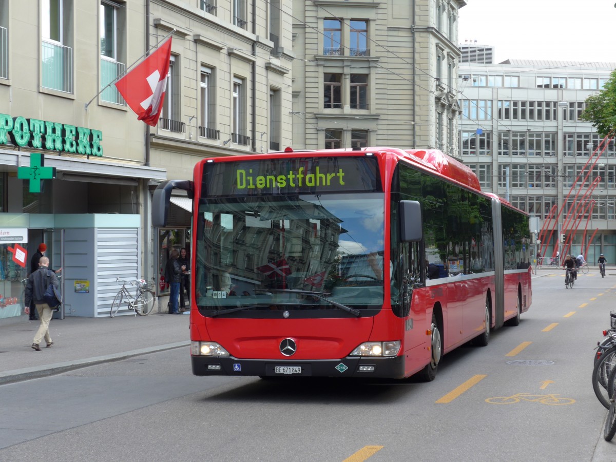 (150'971) - Bernmobil, Bern - Nr. 849/BE 671'849 - Mercedes am 28. Mai 2014 in Bern, Hirschengraben