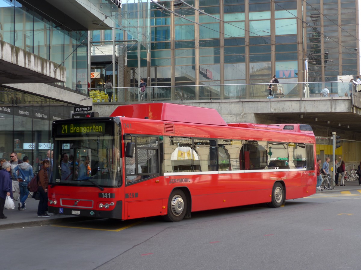 (151'002) - Bernmobil, Bern - Nr. 141/BE 661'141 - Volvo am 28. Mai 2014 beim Bahnhof Bern