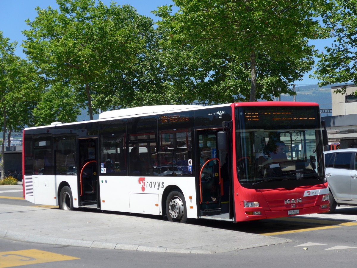 (151'735) - TRAVYS Yverdon - VD 1282 - MAN am 21. Juni 2014 beim Bahnhof Yverdon