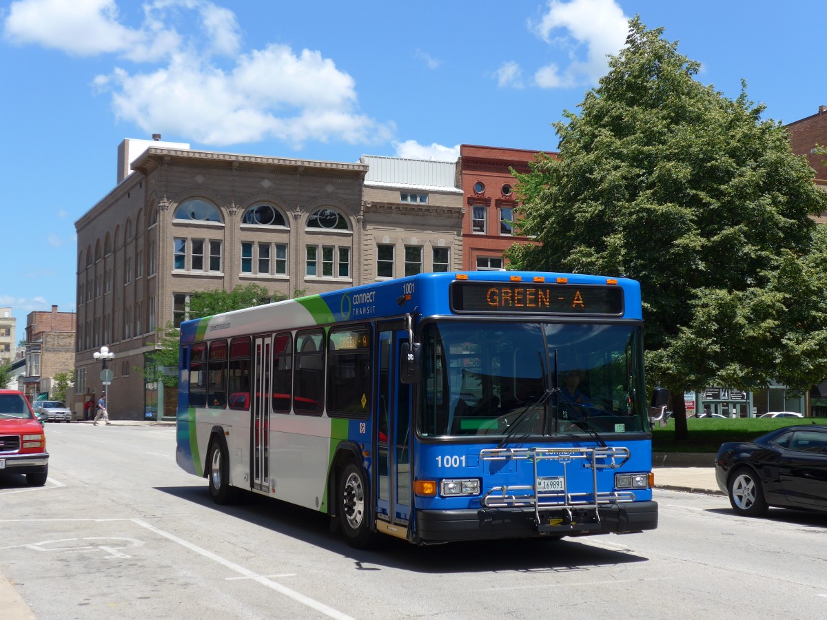 (152'480) - Connect Transit, Bloomington - Nr. 1001/M 169'891 - Gillig am 10. Juli 2014 in Bloomington