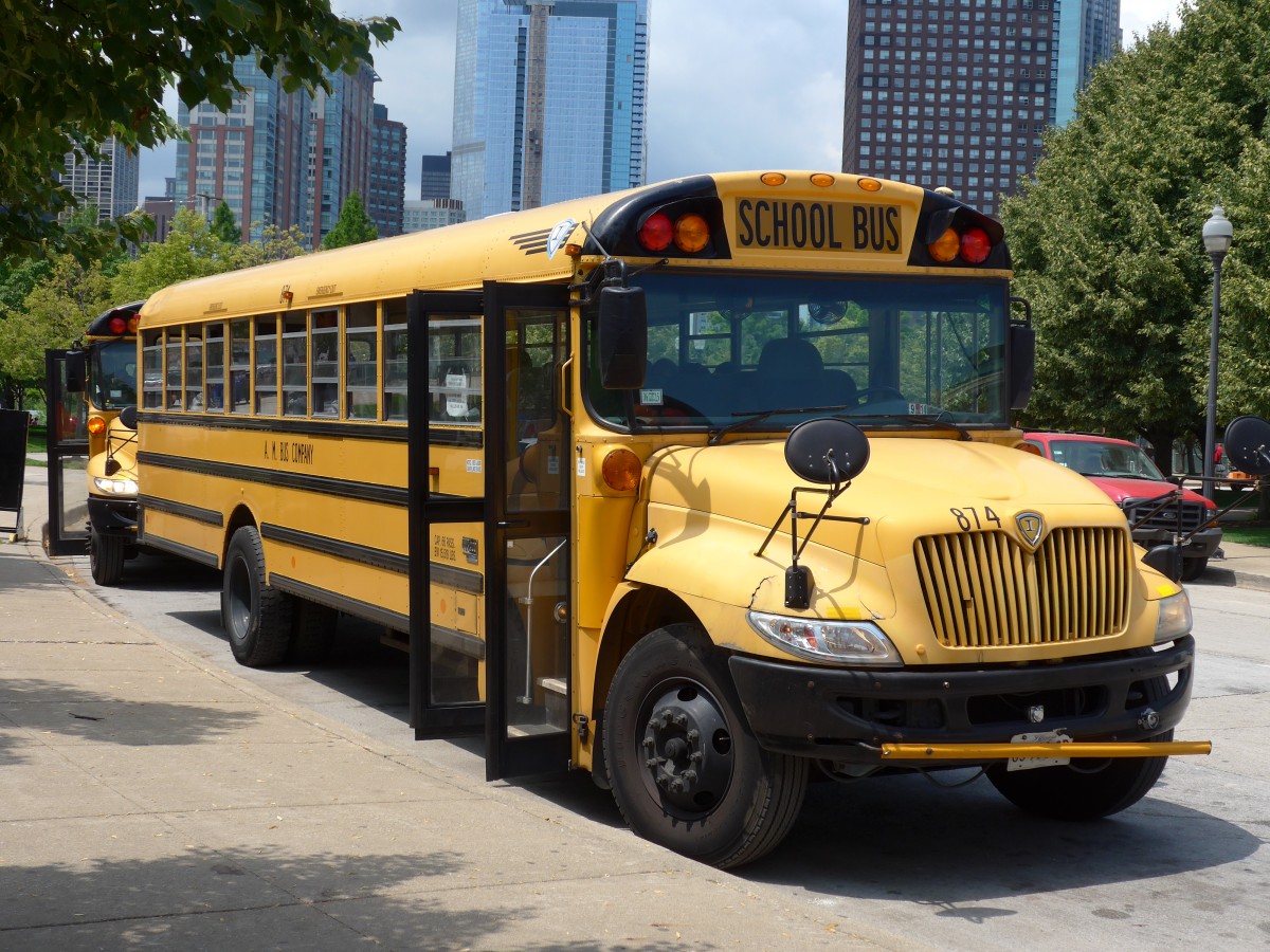 (153'140) - A. M. Bus, Chicago - Nr. 874/65'990 SB - International am 18. Juli 2014 in Chicago, Navy Pier