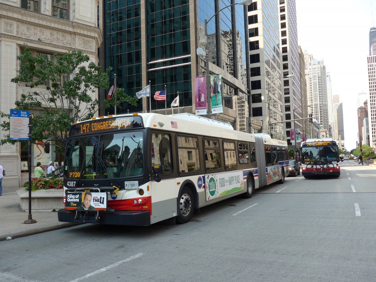 (153'231) - CTA Chicago - Nr. 4387/M 178'897 - New Flyer am 18. Juli 2014 in Chicago