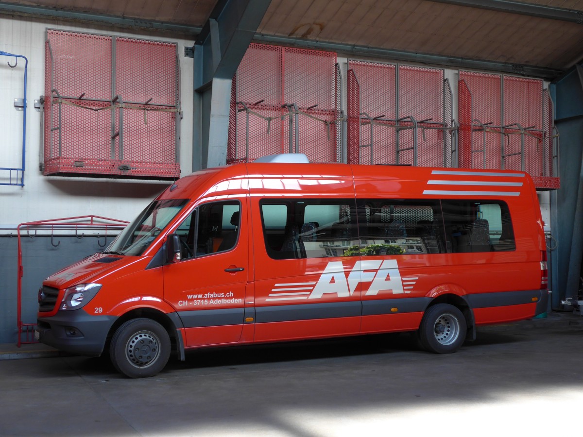 (153'518) - AFA Adelboden - Nr. 29/BE 173'525 - Mercedes am 1. August 2014 im Autobahnhof Adelboden
