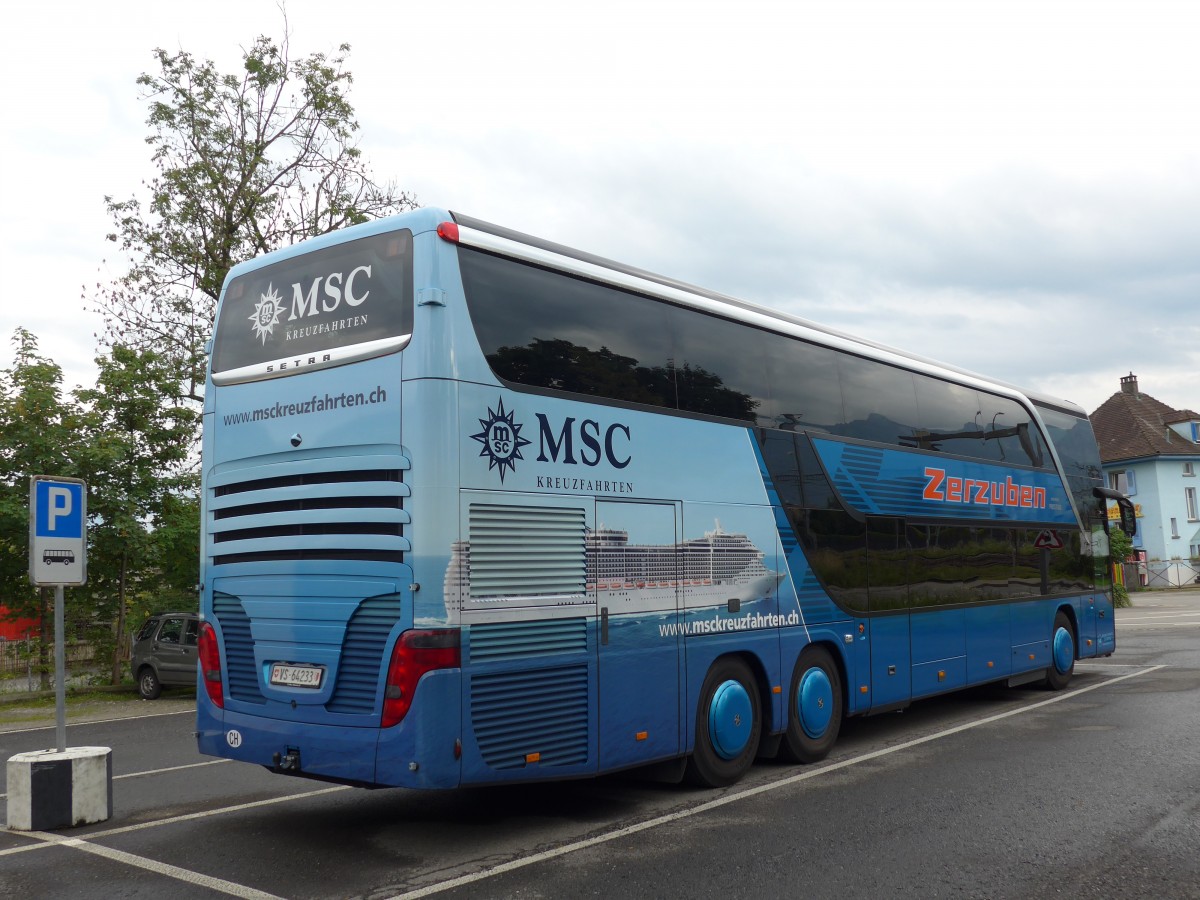 (153'693) - Zerzuben, Visp-Eyholz - Nr. 14/VS 64'233 - Setra am 7. August 2014 in Thun, Seestrasse