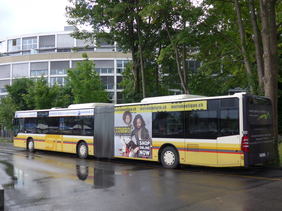 (153'742) - STI Thun - Nr. 136/BE 801'136 - Mercedes am 14. August 2014 bei der Schifflndte Thun