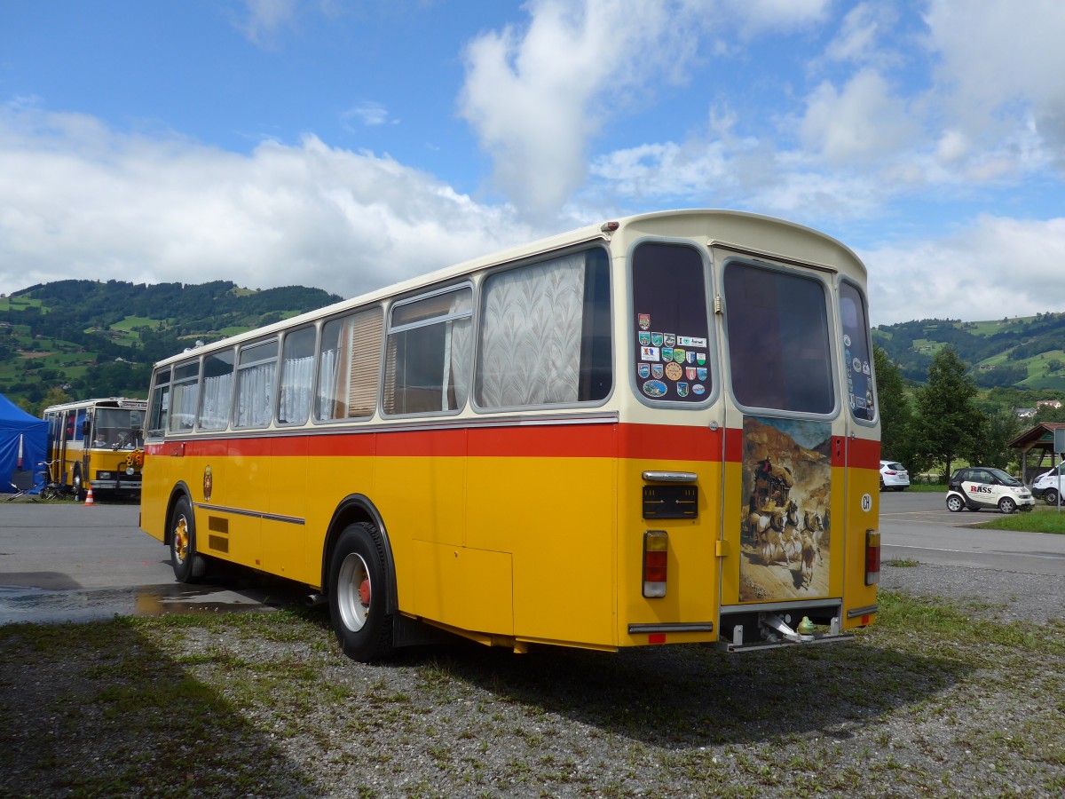 (153'782) - Fssler, Winterthur - Saurer/Tscher (ex Steiger, Schlatt; ex P 24'647) am 16. August 2014 in Altsttten, Allmendplatz