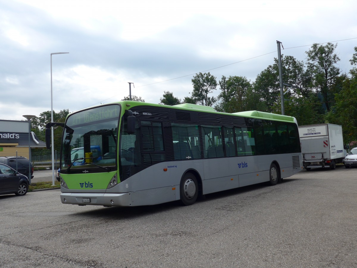 (154'459) - Busland, Burgdorf - Nr. 8/BE 545'856 - Van Hool am 30. August 2014 in Langnau, Garage