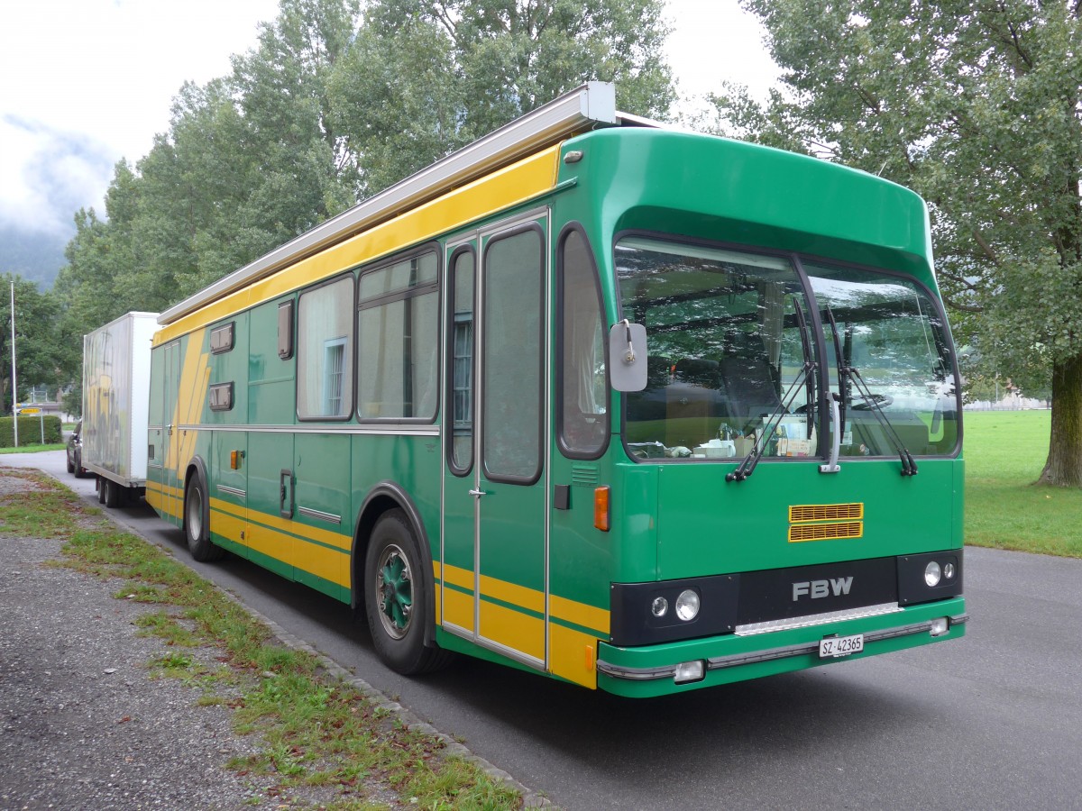 (154'985) - Rllin, Hirzel - SZ 42'365 - FBW (ex ABM Meinisberg) am 13. September 2014 in Chur, Waffenplatz