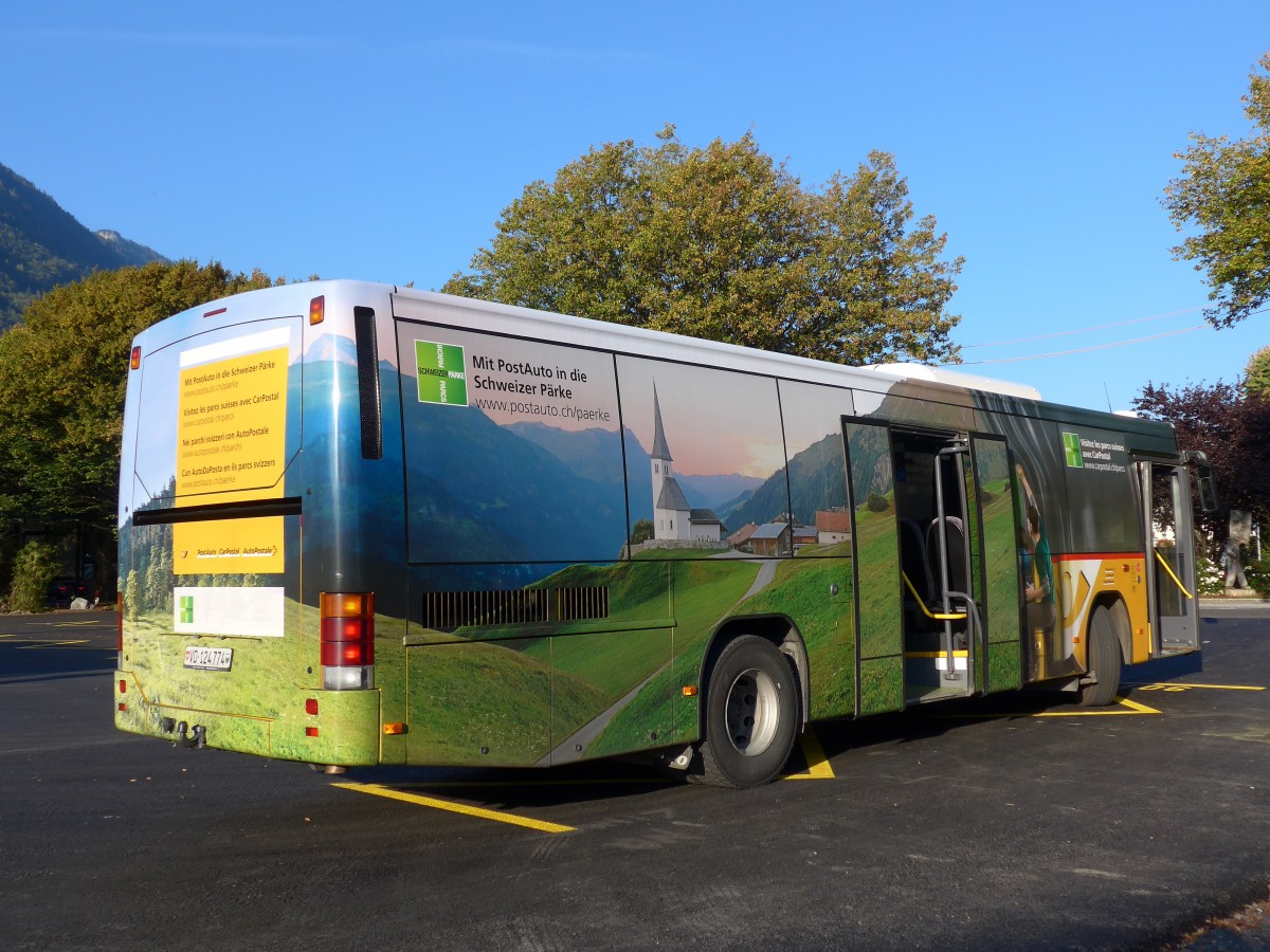 (155'353) - CarPostal Ouest - VD 124'774 - Volvo am 23. September 2014 beim Bahnhof Interlaken West