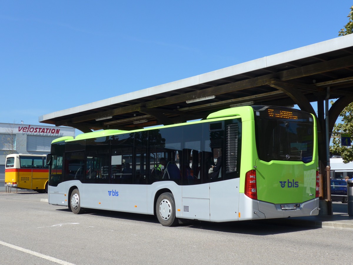 (155'389) - Busland, Burgdorf - Nr. 112/BE 755'112 - Mercedes am 27. September 2014 beim Bahnhof Burgdorf