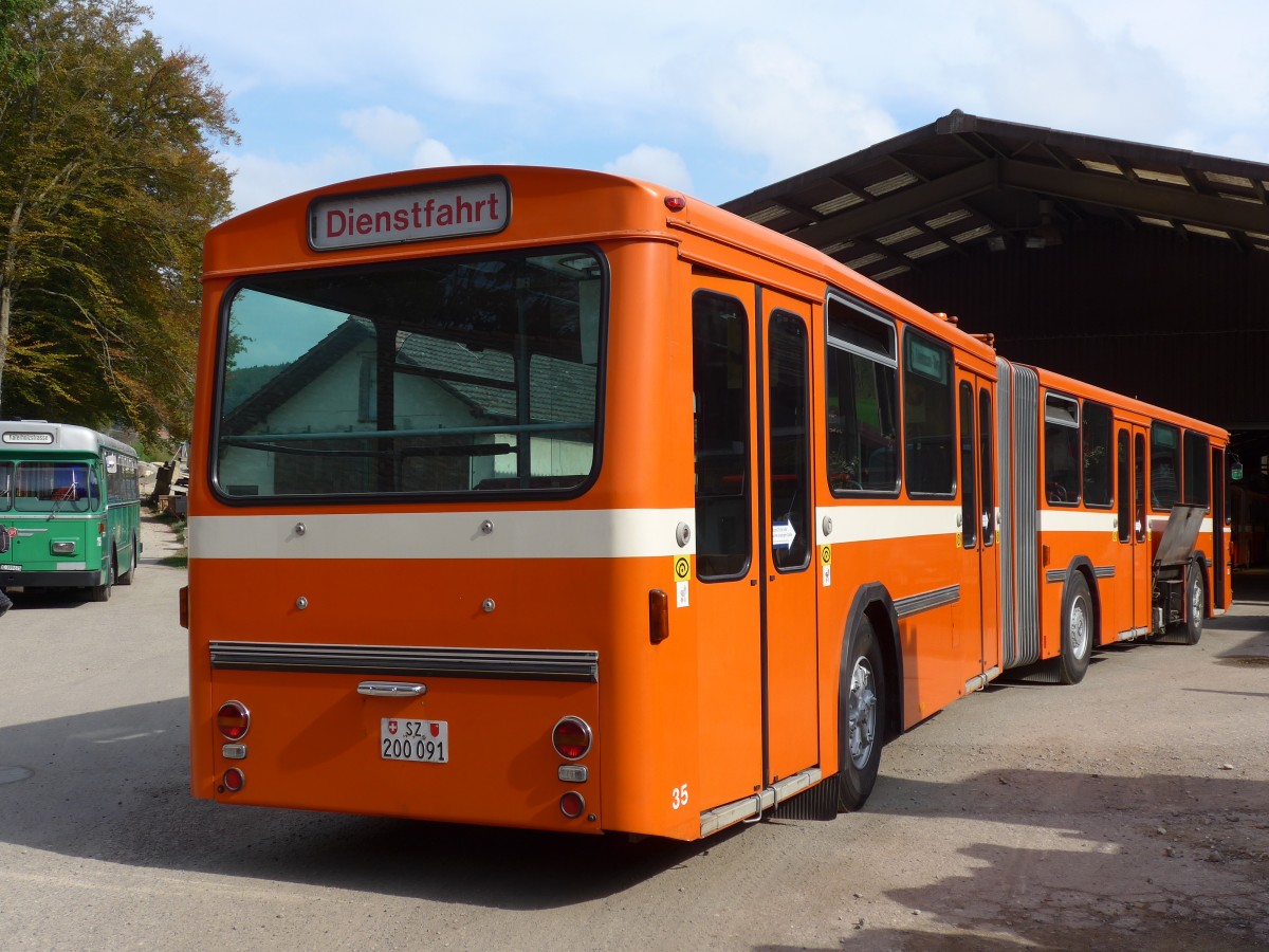 (155'531) - ZVB Zug (RWB) - Nr. 35/SZ 200'091 - FBW/Hess am 5. Oktober 2014 in Oberburg, Ziegelgut