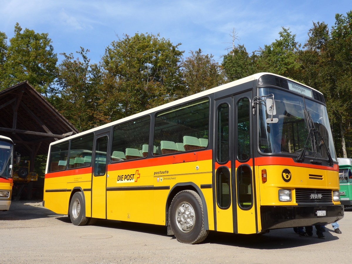 (155'535) - Barenco, Faido - TI 174 U - NAW/Hess (ex Buzzi, Bern; ex TSB Seelisberg; ex Engeloch, Riggisberg Nr. 1; ex P 24'431) am 5. Oktober 2014 in Oberburg, Ziegelgut