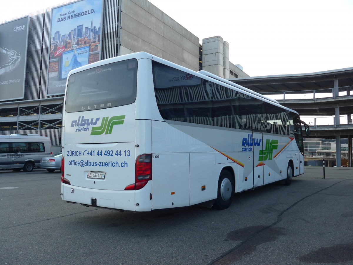 (156'301) - Albus, Zrich - Nr. L5096/ZH 687'172 - Setra am 28. Oktober 2014 in Zrich, Flughafen