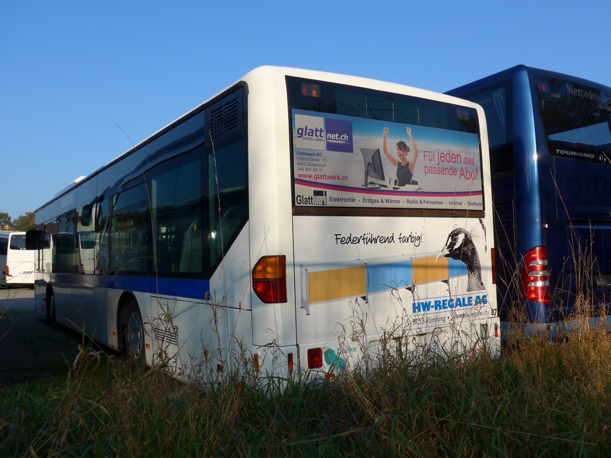 (156'307) - Welti-Furrer, Zrich - Nr. 87 - Mercedes am 28. Oktober 2014 in Kloten, EvoBus