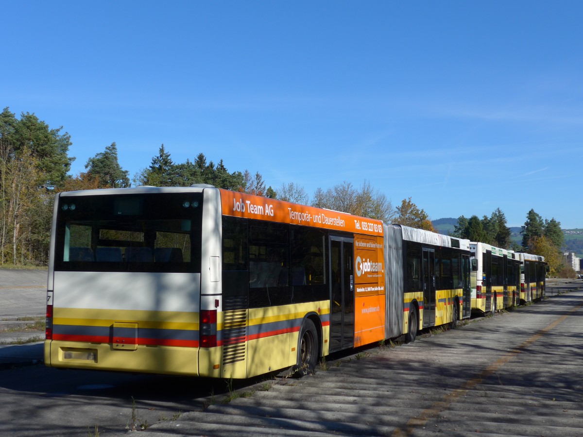 (156'403) - STI Thun - Nr. 107 - MAN am 1. November 2014 in Thun, Waffenplatz