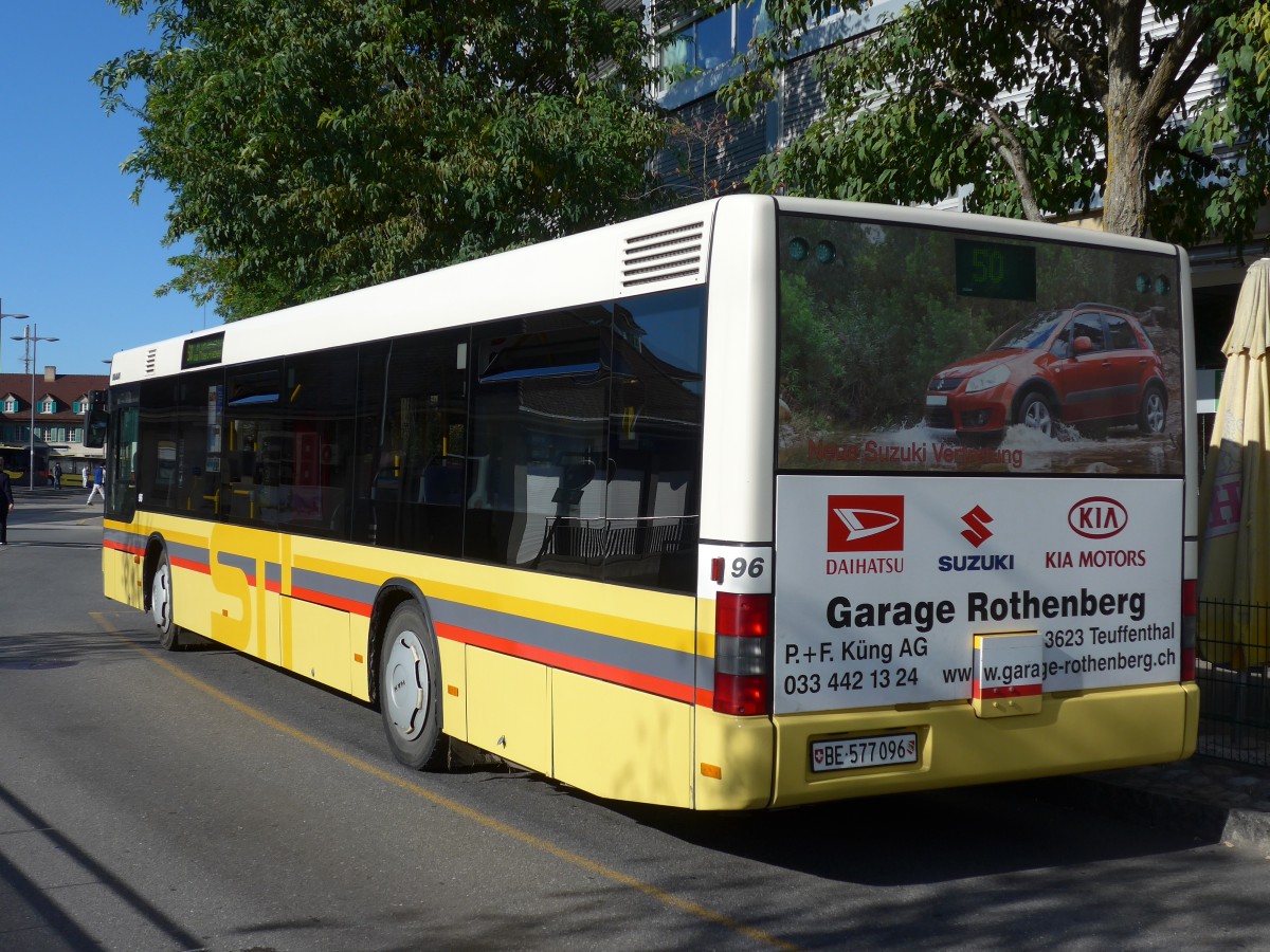 (156'409) - STI Thun - Nr. 96/BE 577'096 - MAN am 1. November 2014 bei der Schifflndte Thun