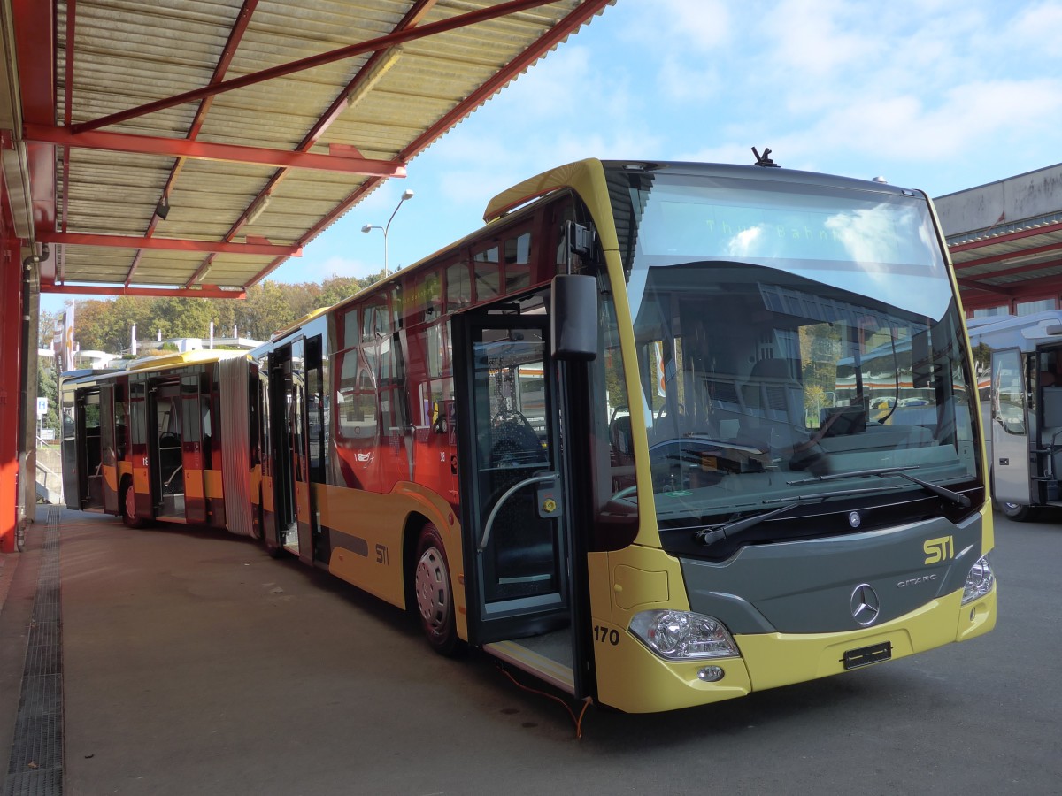 (156'432) - STI Thun - Nr. 170 - Mercedes am 7. November 2014 in Kloten, EvoBus