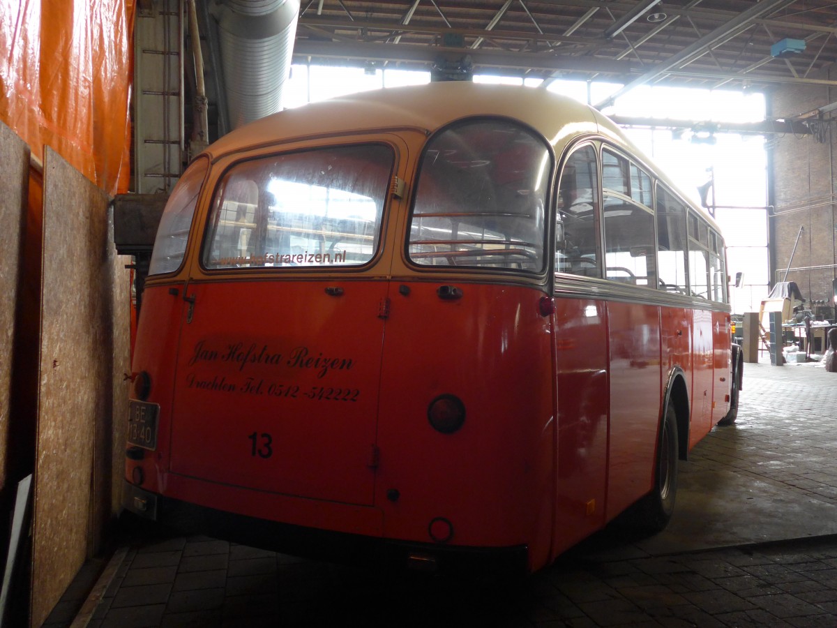 (156'954) - FRAM Drachten - Nr. 13/BE-13-40 - Berna/Lauber (ex Tlverbier, Verbier Nr. 4; ex Favre, St-Martin) am 20. November 2014 in Drachten, Autobusmuseum