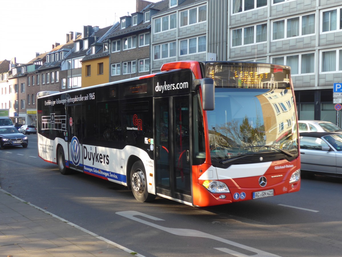 (157'185) - Glckauf-Reisen, Baesweiler - AC-GN 421 - Mercedes am 21. November 2014 beim Hauptbahnhof Aachen