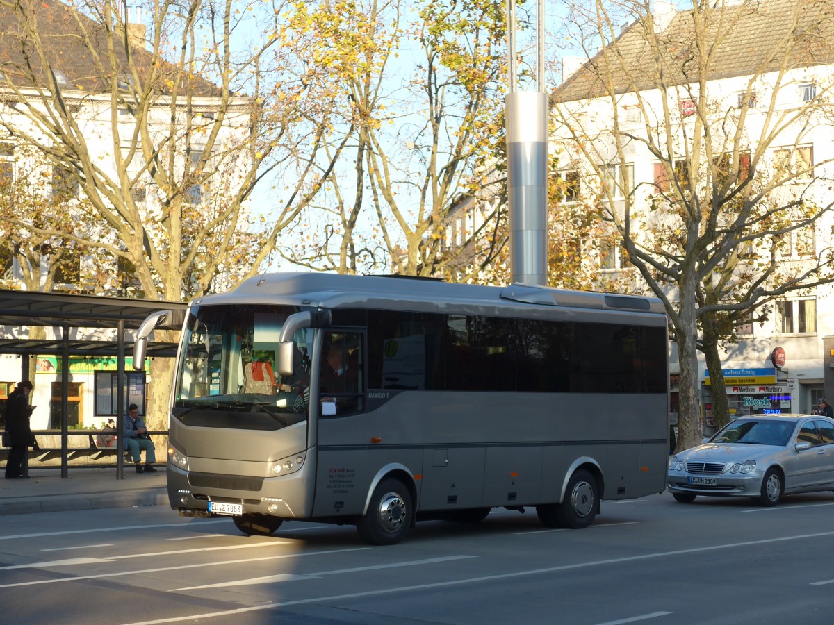 (157'258) - Zank, Weilerswist - EU-Z 7863 - Otokar am 21. November 2014 beim Hauptbahnhof Aachen